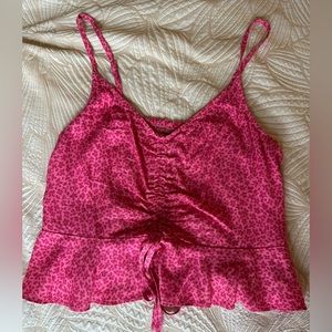 Pink Floral Tie Cami 🌸